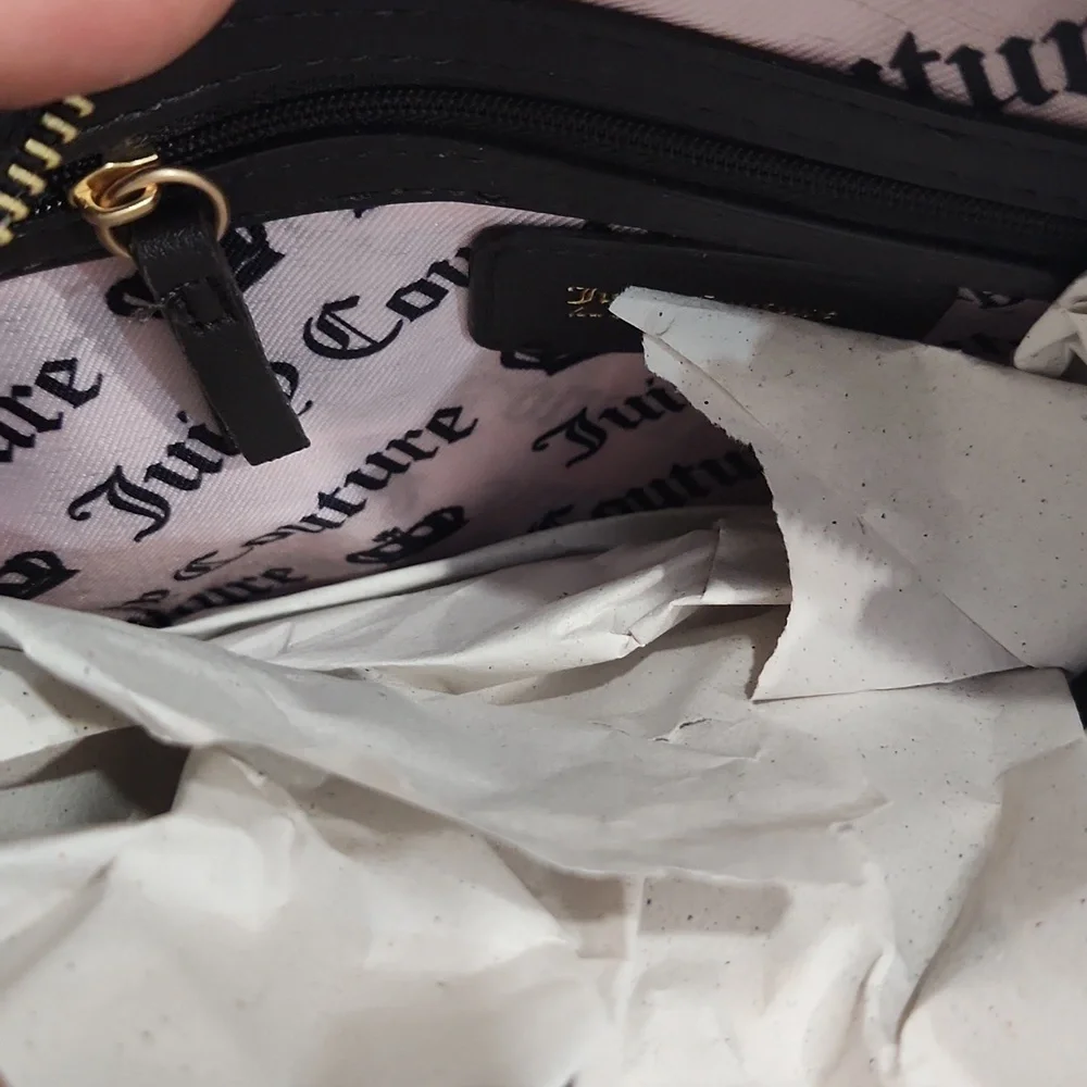 🔹Juicy Couture 🔹️Juicy Lovers  Violet/tulle Purple Terry Cloth Club Bowler Bag